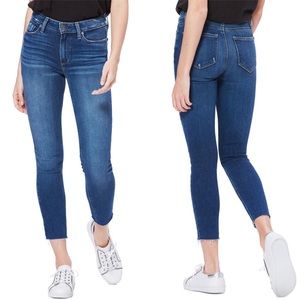 NWT Paige Hoxton Raw Hem Crop Skinny Jeans